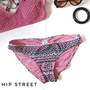 XHILARATION Pink Floral Bikini Bottoms M